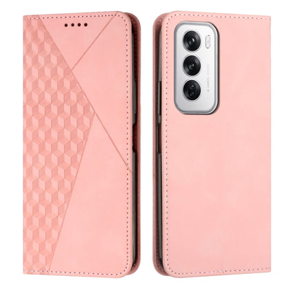 Diamond Splicing Skin Feel Magnetic Leather Phone Case, For OPPO Reno12 Pro Global, For OPPO Reno12 5G Global, For OPPO A3 Pro China, For OPPO A3 Pro Global