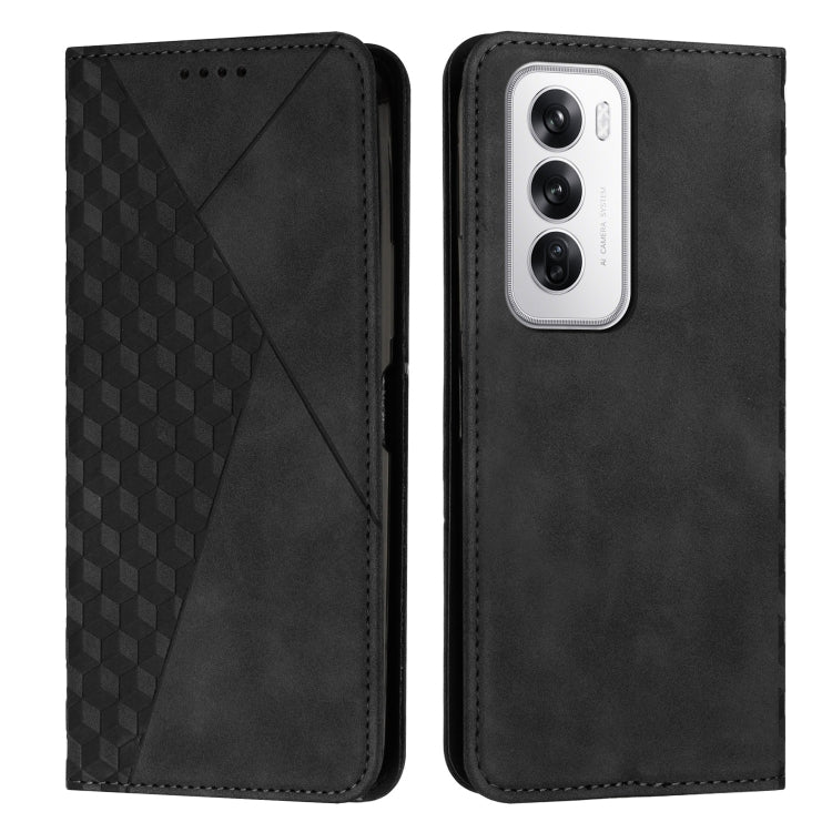 Diamond Splicing Skin Feel Magnetic Leather Phone Case, For OPPO Reno12 Pro Global, For OPPO Reno12 5G Global, For OPPO A3 Pro China, For OPPO A3 Pro Global