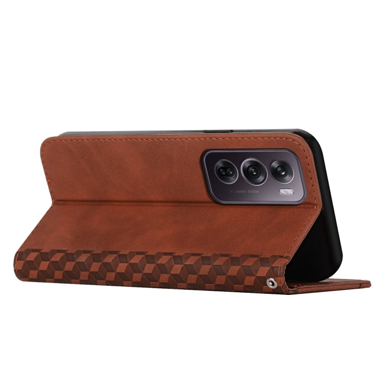 Diamond Splicing Skin Feel Magnetic Leather Phone Case, For OPPO Reno12 Pro Global, For OPPO Reno12 5G Global, For OPPO A3 Pro China, For OPPO A3 Pro Global