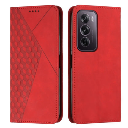 Diamond Splicing Skin Feel Magnetic Leather Phone Case, For OPPO Reno12 Pro Global, For OPPO Reno12 5G Global, For OPPO A3 Pro China, For OPPO A3 Pro Global