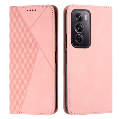 Diamond Splicing Skin Feel Magnetic Leather Phone Case, For OPPO Reno12 Pro Global, For OPPO Reno12 5G Global, For OPPO A3 Pro China, For OPPO A3 Pro Global