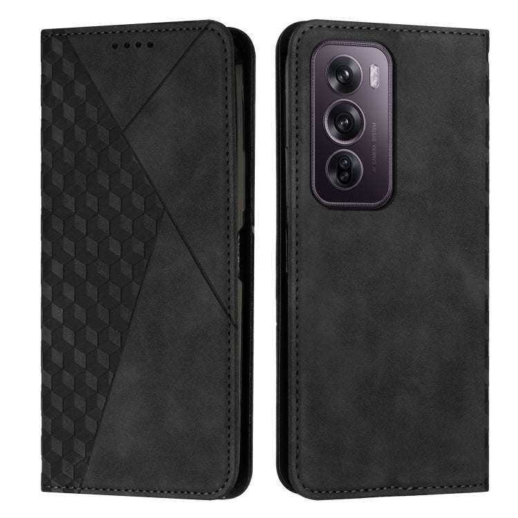 Diamond Splicing Skin Feel Magnetic Leather Phone Case, For OPPO Reno12 Pro Global, For OPPO Reno12 5G Global, For OPPO A3 Pro China, For OPPO A3 Pro Global