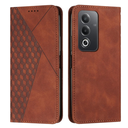 Diamond Splicing Skin Feel Magnetic Leather Phone Case, For OPPO Reno12 Pro Global, For OPPO Reno12 5G Global, For OPPO A3 Pro China, For OPPO A3 Pro Global