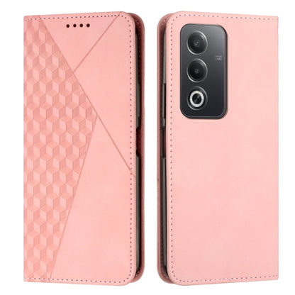 Diamond Splicing Skin Feel Magnetic Leather Phone Case, For OPPO Reno12 Pro Global, For OPPO Reno12 5G Global, For OPPO A3 Pro China, For OPPO A3 Pro Global