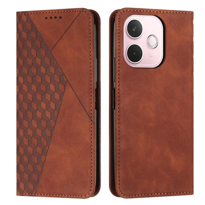 Diamond Splicing Skin Feel Magnetic Leather Phone Case, For OPPO Reno14 Global / Reno14 F 5G, For OPPO A5x 5G Global, For OPPO Reno14 Pro Global, For OPPO A5 Pro 5G Global