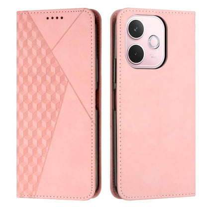 Diamond Splicing Skin Feel Magnetic Leather Phone Case, For OPPO Reno14 Global / Reno14 F 5G, For OPPO A5x 5G Global, For OPPO Reno14 Pro Global, For OPPO A5 Pro 5G Global
