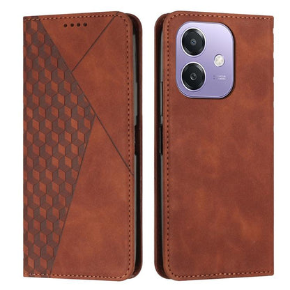 Diamond Splicing Skin Feel Magnetic Leather Phone Case, For OPPO Reno14 Global / Reno14 F 5G, For OPPO A5x 5G Global, For OPPO Reno14 Pro Global, For OPPO A5 Pro 5G Global