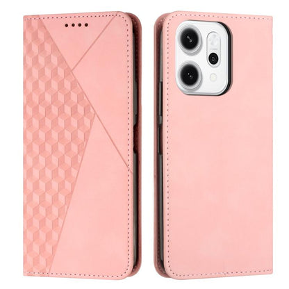 Diamond Splicing Skin Feel Magnetic Leather Phone Case, For OPPO Reno14 Global / Reno14 F 5G, For OPPO A5x 5G Global, For OPPO Reno14 Pro Global, For OPPO A5 Pro 5G Global