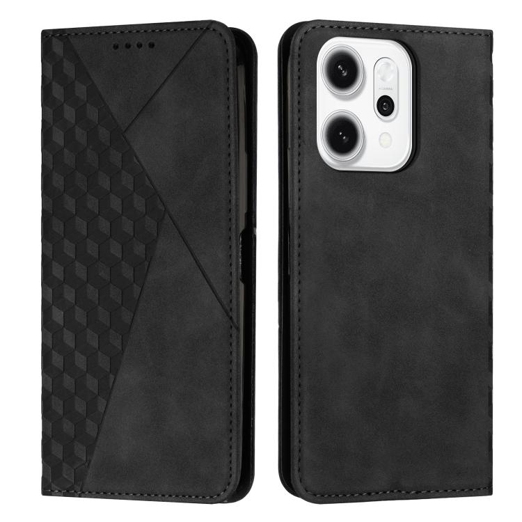 Diamond Splicing Skin Feel Magnetic Leather Phone Case, For OPPO Reno14 Global / Reno14 F 5G, For OPPO A5x 5G Global, For OPPO Reno14 Pro Global, For OPPO A5 Pro 5G Global