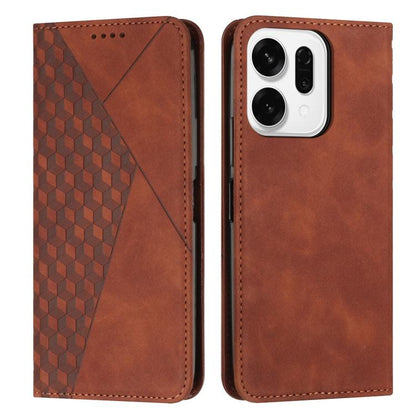 Diamond Splicing Skin Feel Magnetic Leather Phone Case, For OPPO Reno14 Global / Reno14 F 5G, For OPPO A5x 5G Global, For OPPO Reno14 Pro Global, For OPPO A5 Pro 5G Global