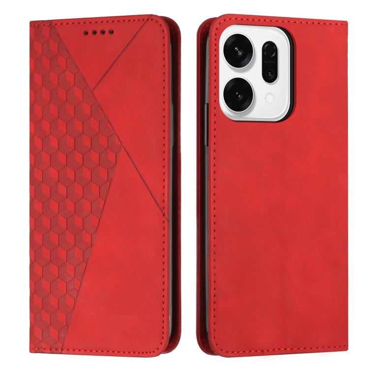 Diamond Splicing Skin Feel Magnetic Leather Phone Case, For OPPO Reno14 Global / Reno14 F 5G, For OPPO A5x 5G Global, For OPPO Reno14 Pro Global, For OPPO A5 Pro 5G Global