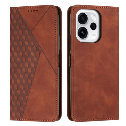 Diamond Splicing Skin Feel Magnetic Leather Phone Case, For OPPO A6x 5G / A6 6G, For OPPO Reno15 Pro 5G Global, For OPPO Reno15 5G Global, For OPPO F31 5G / A6 Pro Global 5G