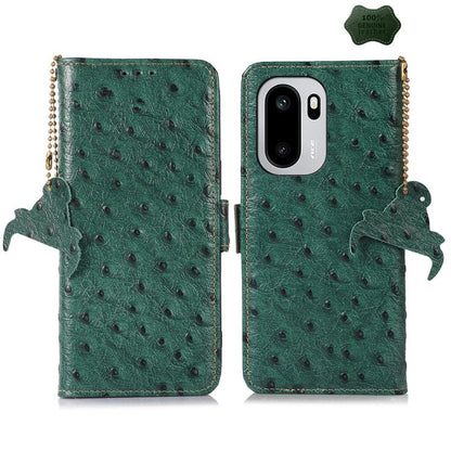 Ostrich Pattern Genuine Leather RFID Phone Case, For OnePlus Ace 6 Ultra, For OnePlus 15T, For OnePlus 15R 5G/Ace 6/Ace 6T 5G, For OnePlus 15, For OnePlus 12, For OnePlus Ace 2 Pro