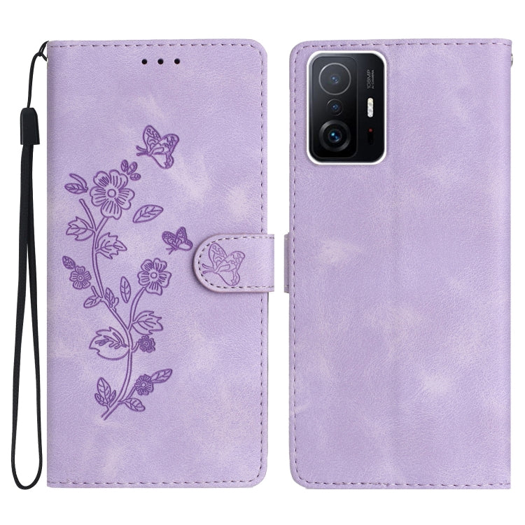 Flower Butterfly Embossing Pattern Leather Phone Case, For Xiaomi Redmi 10C, For Xiaomi Redmi Note 11 4G Global / Note 11S, For Xiaomi Redmi 10 2022, For Xiaomi 11T / 11T Pro