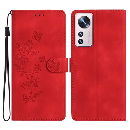 Flower Butterfly Embossing Pattern Leather Phone Case, For Xiaomi 12 Pro, For Xiaomi Redmi A1, For Xiaomi Redmi Note 11 Pro 5G Global, For Xiaomi 12 Lite
