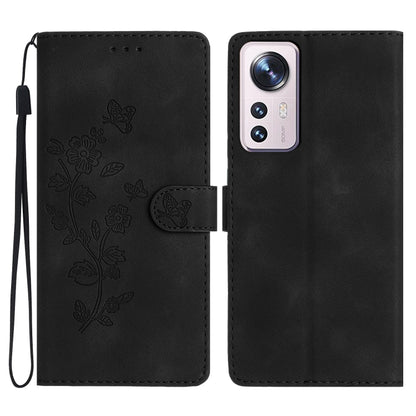 Flower Butterfly Embossing Pattern Leather Phone Case, For Xiaomi 12 Pro, For Xiaomi Redmi A1, For Xiaomi Redmi Note 11 Pro 5G Global, For Xiaomi 12 Lite