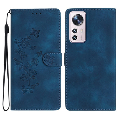 Flower Butterfly Embossing Pattern Leather Phone Case, For Xiaomi 12 Pro, For Xiaomi Redmi A1, For Xiaomi Redmi Note 11 Pro 5G Global, For Xiaomi 12 Lite