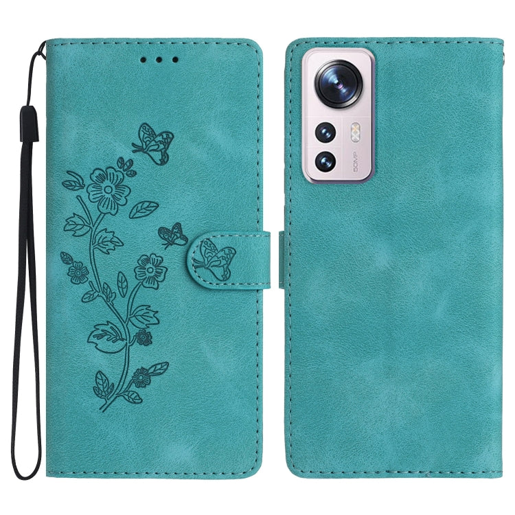 Flower Butterfly Embossing Pattern Leather Phone Case, For Xiaomi 12 Pro, For Xiaomi Redmi A1, For Xiaomi Redmi Note 11 Pro 5G Global, For Xiaomi 12 Lite