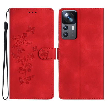 Flower Butterfly Embossing Pattern Leather Phone Case, For Xiaomi Redmi Note 12 5G, For Xiaomi 13 Pro, For Xiaomi 13, For Xiaomi 12T / 12T Pro