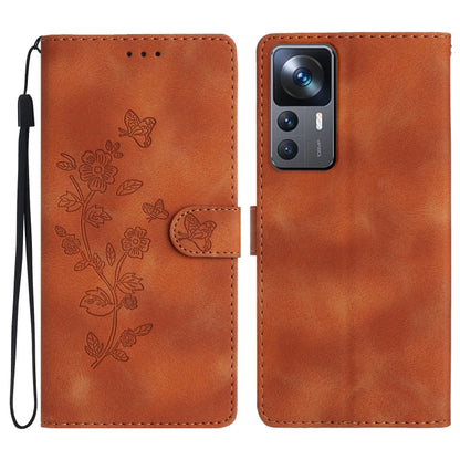 Flower Butterfly Embossing Pattern Leather Phone Case, For Xiaomi Redmi Note 12 5G, For Xiaomi 13 Pro, For Xiaomi 13, For Xiaomi 12T / 12T Pro