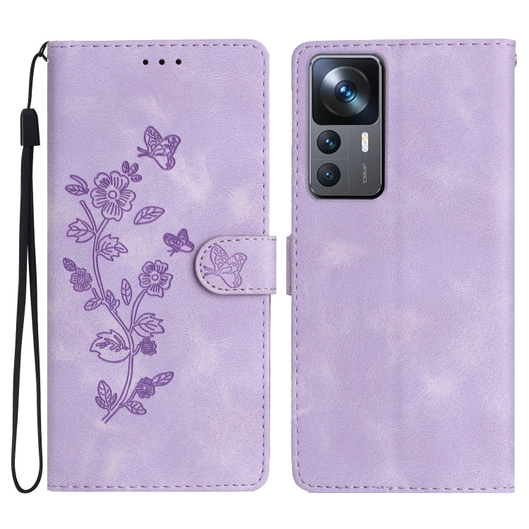 Flower Butterfly Embossing Pattern Leather Phone Case, For Xiaomi Redmi Note 12 5G, For Xiaomi 13 Pro, For Xiaomi 13, For Xiaomi 12T / 12T Pro