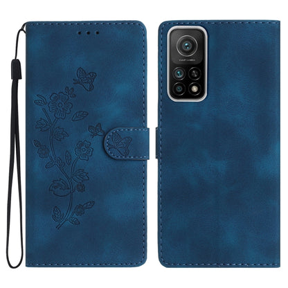 Flower Butterfly Embossing Pattern Leather Phone Case, For Xiaomi Redmi Note 9 5G / Note 9T, For Xiaomi Mi 10T Lite 5G, For Xiaomi Mi 10T 5G / 10T Pro 5G, For Xiaomi Redmi 9A
