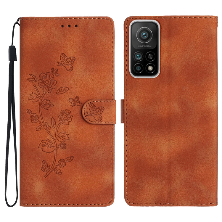 Flower Butterfly Embossing Pattern Leather Phone Case, For Xiaomi Redmi Note 9 5G / Note 9T, For Xiaomi Mi 10T Lite 5G, For Xiaomi Mi 10T 5G / 10T Pro 5G, For Xiaomi Redmi 9A