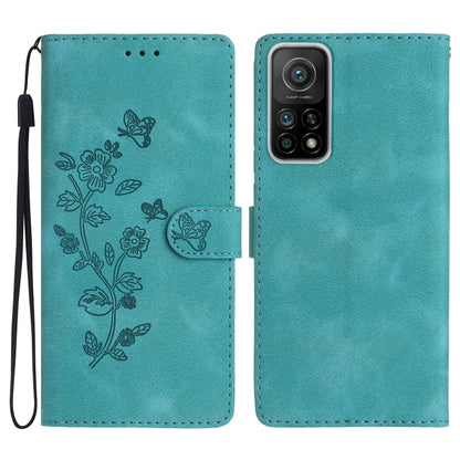Flower Butterfly Embossing Pattern Leather Phone Case, For Xiaomi Redmi Note 9 5G / Note 9T, For Xiaomi Mi 10T Lite 5G, For Xiaomi Mi 10T 5G / 10T Pro 5G, For Xiaomi Redmi 9A
