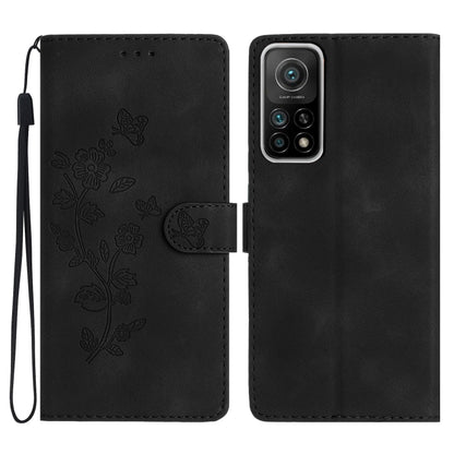 Flower Butterfly Embossing Pattern Leather Phone Case, For Xiaomi Redmi Note 9 5G / Note 9T, For Xiaomi Mi 10T Lite 5G, For Xiaomi Mi 10T 5G / 10T Pro 5G, For Xiaomi Redmi 9A