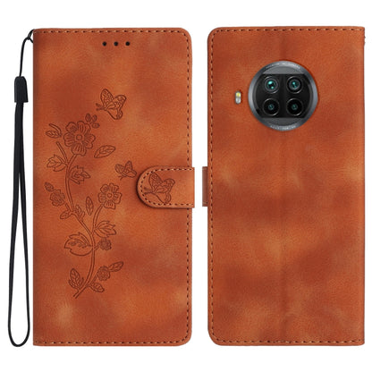 Flower Butterfly Embossing Pattern Leather Phone Case, For Xiaomi Redmi Note 9 5G / Note 9T, For Xiaomi Mi 10T Lite 5G, For Xiaomi Mi 10T 5G / 10T Pro 5G, For Xiaomi Redmi 9A