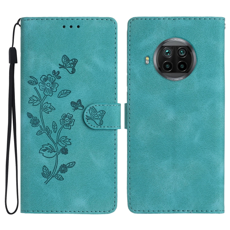 Flower Butterfly Embossing Pattern Leather Phone Case, For Xiaomi Redmi Note 9 5G / Note 9T, For Xiaomi Mi 10T Lite 5G, For Xiaomi Mi 10T 5G / 10T Pro 5G, For Xiaomi Redmi 9A