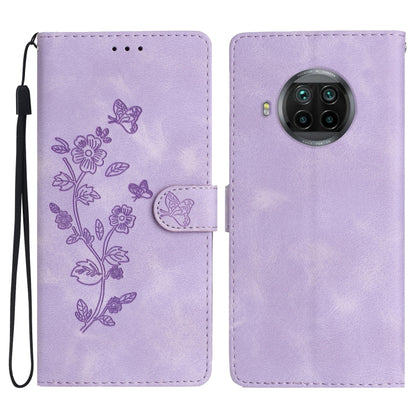 Flower Butterfly Embossing Pattern Leather Phone Case, For Xiaomi Redmi Note 9 5G / Note 9T, For Xiaomi Mi 10T Lite 5G, For Xiaomi Mi 10T 5G / 10T Pro 5G, For Xiaomi Redmi 9A
