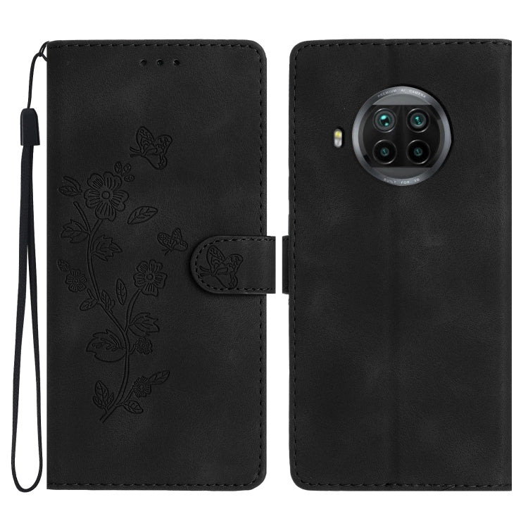 Flower Butterfly Embossing Pattern Leather Phone Case, For Xiaomi Redmi Note 9 5G / Note 9T, For Xiaomi Mi 10T Lite 5G, For Xiaomi Mi 10T 5G / 10T Pro 5G, For Xiaomi Redmi 9A