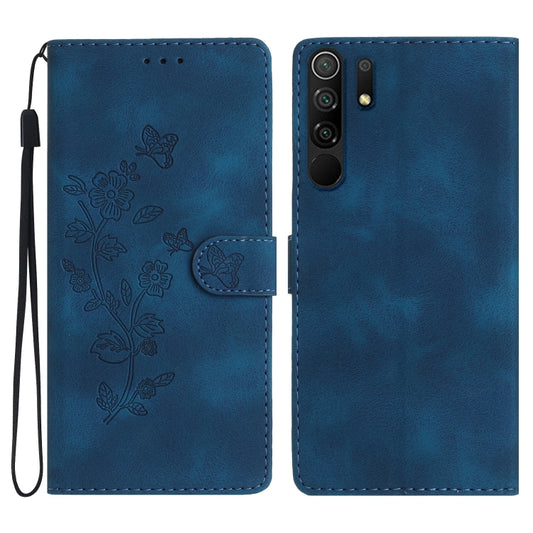 Flower Butterfly Embossing Pattern Leather Phone Case, For Xiaomi Redmi 9, For Xiaomi Redmi 9C, For Xiaomi Redmi Note 8T