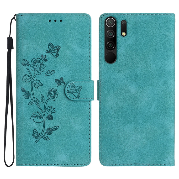 Flower Butterfly Embossing Pattern Leather Phone Case, For Xiaomi Redmi 9, For Xiaomi Redmi 9C, For Xiaomi Redmi Note 8T
