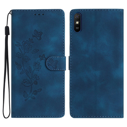 Flower Butterfly Embossing Pattern Leather Phone Case, For Xiaomi Redmi Note 9 5G / Note 9T, For Xiaomi Mi 10T Lite 5G, For Xiaomi Mi 10T 5G / 10T Pro 5G, For Xiaomi Redmi 9A