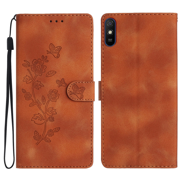 Flower Butterfly Embossing Pattern Leather Phone Case, For Xiaomi Redmi Note 9 5G / Note 9T, For Xiaomi Mi 10T Lite 5G, For Xiaomi Mi 10T 5G / 10T Pro 5G, For Xiaomi Redmi 9A