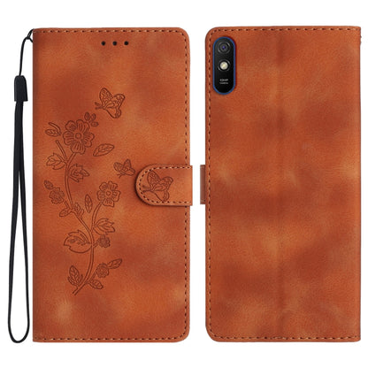 Flower Butterfly Embossing Pattern Leather Phone Case, For Xiaomi Redmi Note 9 5G / Note 9T, For Xiaomi Mi 10T Lite 5G, For Xiaomi Mi 10T 5G / 10T Pro 5G, For Xiaomi Redmi 9A