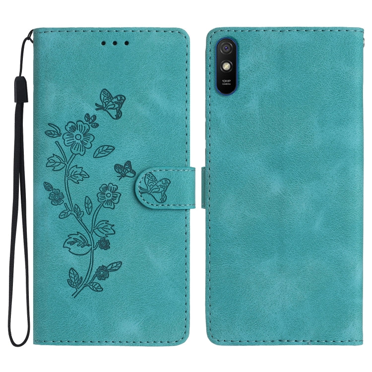 Flower Butterfly Embossing Pattern Leather Phone Case, For Xiaomi Redmi Note 9 5G / Note 9T, For Xiaomi Mi 10T Lite 5G, For Xiaomi Mi 10T 5G / 10T Pro 5G, For Xiaomi Redmi 9A