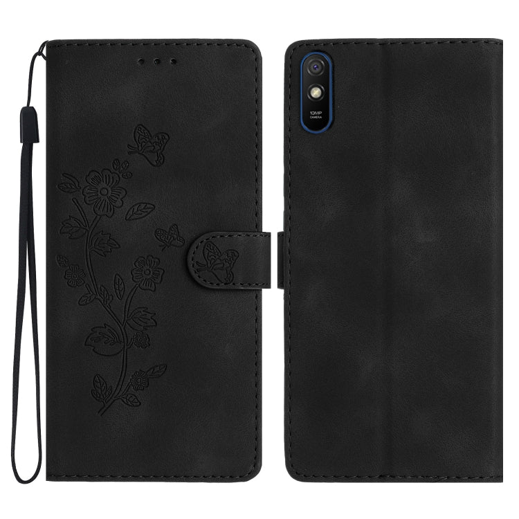 Flower Butterfly Embossing Pattern Leather Phone Case, For Xiaomi Redmi Note 9 5G / Note 9T, For Xiaomi Mi 10T Lite 5G, For Xiaomi Mi 10T 5G / 10T Pro 5G, For Xiaomi Redmi 9A