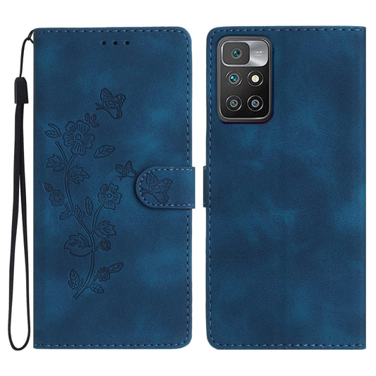 Flower Butterfly Embossing Pattern Leather Phone Case, For Xiaomi Redmi 10, For Xiaomi Mi 11 Lite, For Xiaomi Mi 11 Ultra, For Xiaomi Mi 11 Pro