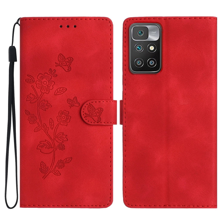Flower Butterfly Embossing Pattern Leather Phone Case, For Xiaomi Redmi 10, For Xiaomi Mi 11 Lite, For Xiaomi Mi 11 Ultra, For Xiaomi Mi 11 Pro
