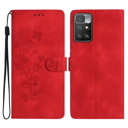 Flower Butterfly Embossing Pattern Leather Phone Case, For Xiaomi Redmi 10, For Xiaomi Mi 11 Lite, For Xiaomi Mi 11 Ultra, For Xiaomi Mi 11 Pro