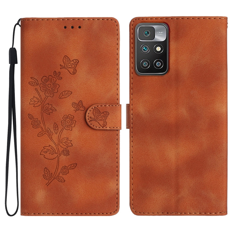 Flower Butterfly Embossing Pattern Leather Phone Case, For Xiaomi Redmi 10, For Xiaomi Mi 11 Lite, For Xiaomi Mi 11 Ultra, For Xiaomi Mi 11 Pro