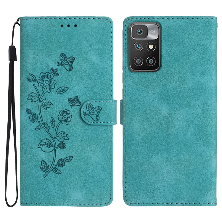 Flower Butterfly Embossing Pattern Leather Phone Case, For Xiaomi Redmi 10, For Xiaomi Mi 11 Lite, For Xiaomi Mi 11 Ultra, For Xiaomi Mi 11 Pro