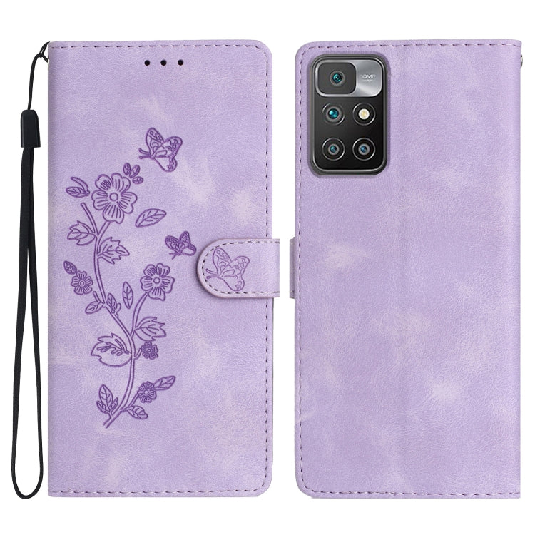 Flower Butterfly Embossing Pattern Leather Phone Case, For Xiaomi Redmi 10C, For Xiaomi Redmi Note 11 4G Global / Note 11S, For Xiaomi Redmi 10 2022, For Xiaomi 11T / 11T Pro