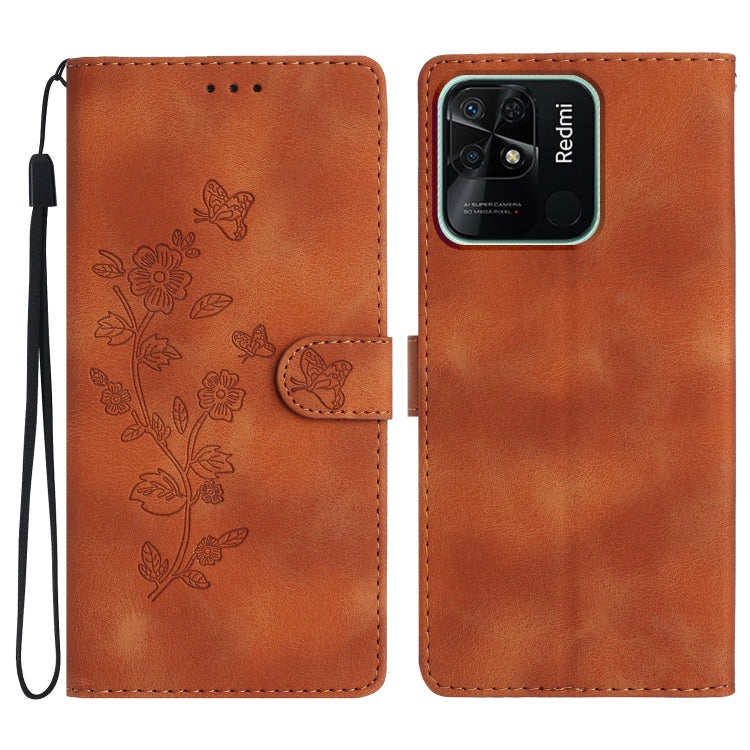 Flower Butterfly Embossing Pattern Leather Phone Case, For Xiaomi Redmi 10C, For Xiaomi Redmi Note 11 4G Global / Note 11S, For Xiaomi Redmi 10 2022, For Xiaomi 11T / 11T Pro
