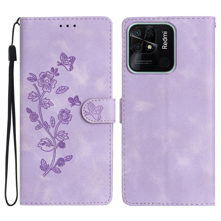 Flower Butterfly Embossing Pattern Leather Phone Case, For Xiaomi Redmi 10C, For Xiaomi Redmi Note 11 4G Global / Note 11S, For Xiaomi Redmi 10 2022, For Xiaomi 11T / 11T Pro