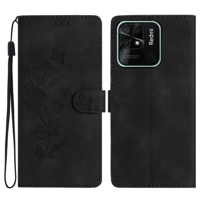Flower Butterfly Embossing Pattern Leather Phone Case, For Xiaomi Redmi 10C, For Xiaomi Redmi Note 11 4G Global / Note 11S, For Xiaomi Redmi 10 2022, For Xiaomi 11T / 11T Pro