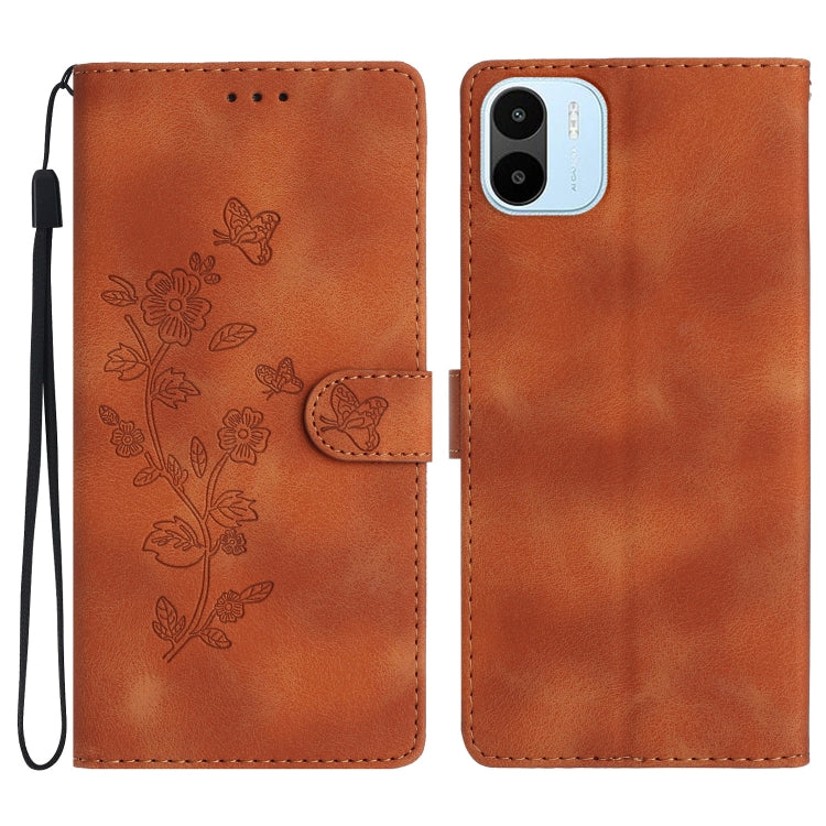 Flower Butterfly Embossing Pattern Leather Phone Case, For Xiaomi 12 Pro, For Xiaomi Redmi A1, For Xiaomi Redmi Note 11 Pro 5G Global, For Xiaomi 12 Lite
